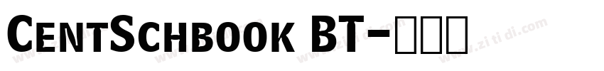 CentSchbook BT字体转换